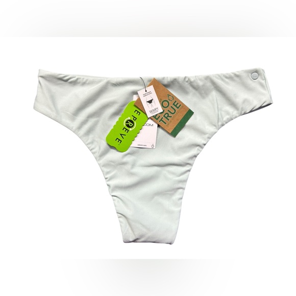 VOLCOM women’s skimpy coverage eco friendly bikini swim bottoms size S NWT - Picture 4 of 7